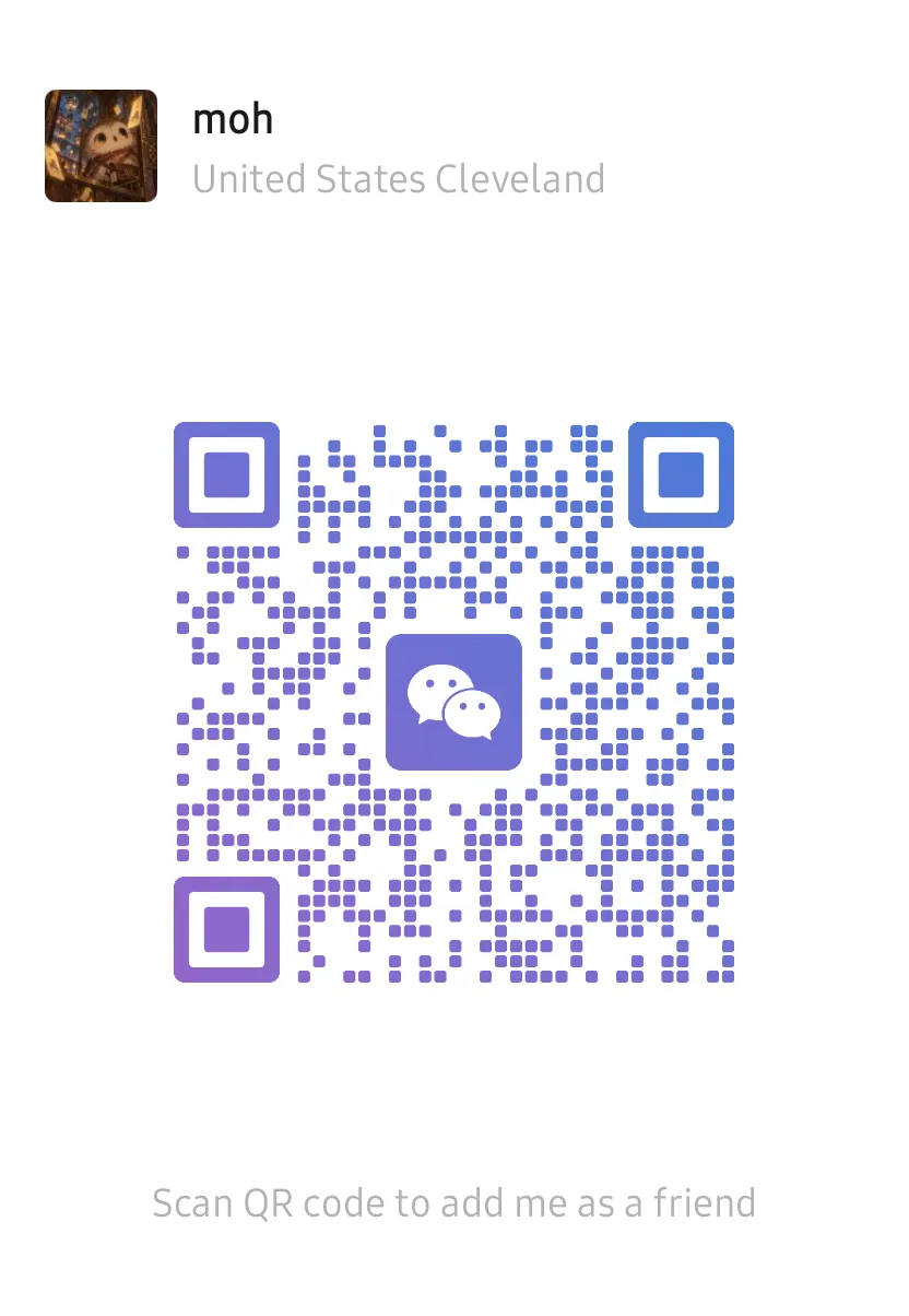 Mohsen Hariri’s WeChat contact QR code